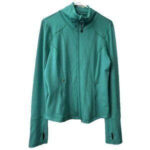 Zella Jacket Women's SZ‎ Medium Thick Full Zip Pockets Activewear Ruched Back